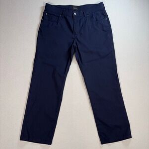 Hiltl Ultimate Trouser Pants Men's 48 / 33x26 Navy Kent 95 Contemporary Fit Wool